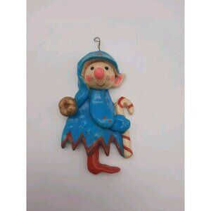 Handmade Vintage Clay Elf Ornament 1984 Whimsicals Christmas